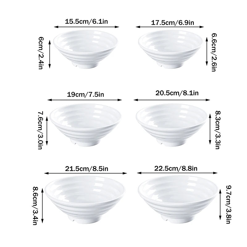 bol ramen melamine epais resistant style japonais cuisine - vue 7 sur 12