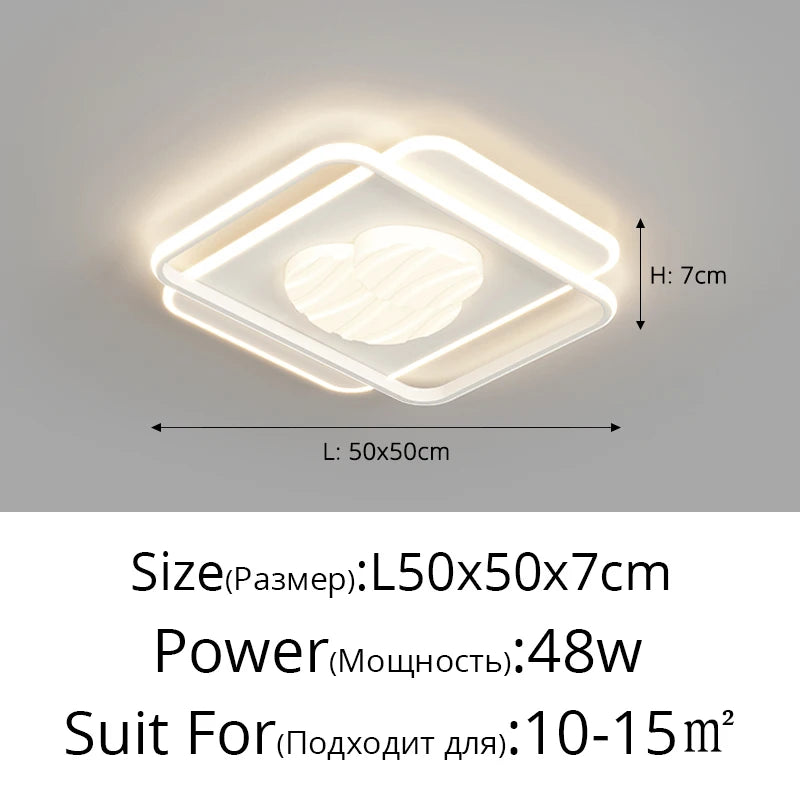 plafonnier à led moderne pour décoration intérieure et luminaires élégants - vue 12 sur 11