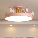 Colourful LED ceiling light for children's room safe decorative lighting