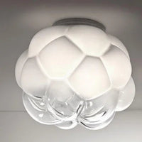 suspension en verre à bulles style moderne et épuré