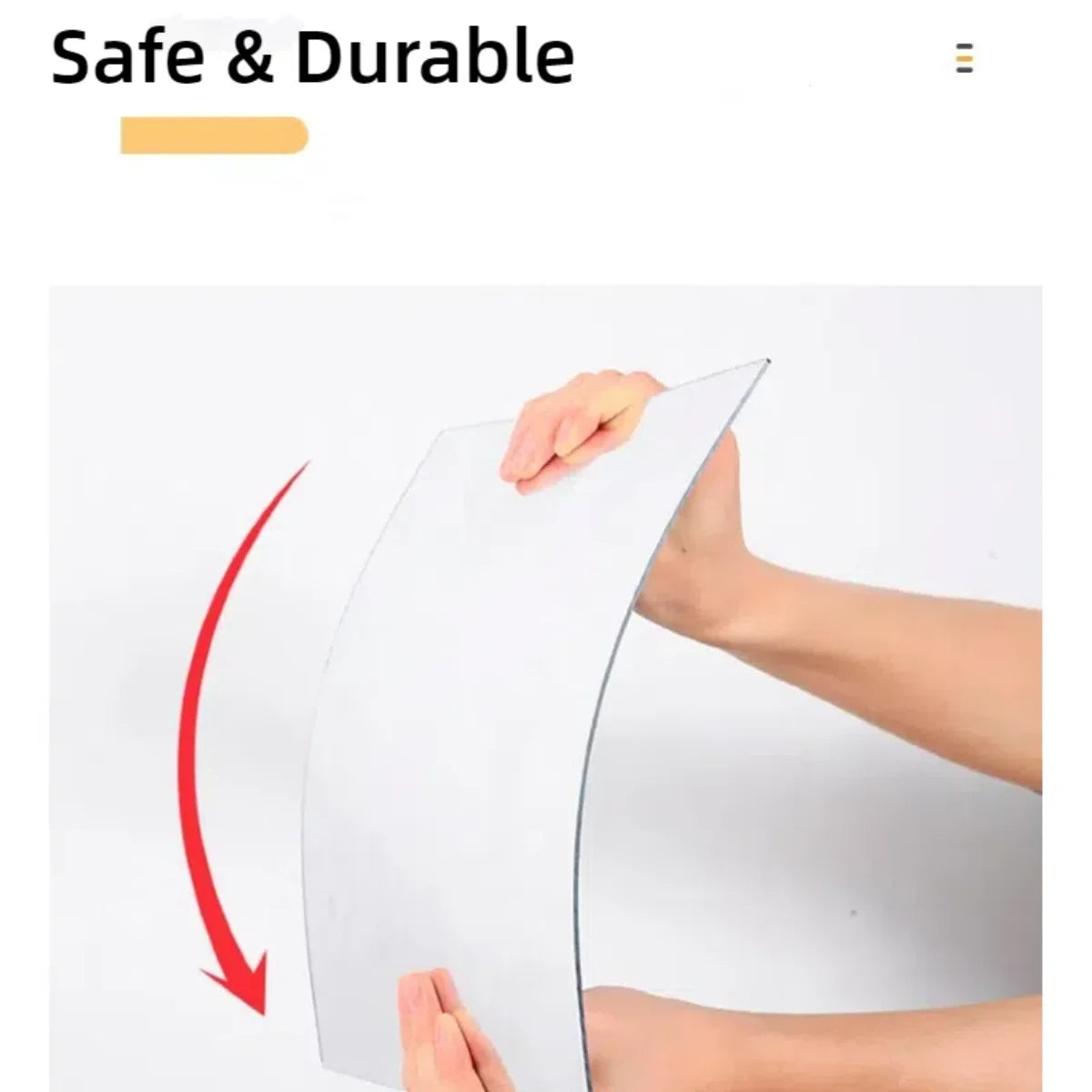 Bear Irregular Acrylic Shatterproof Mirrors, Non Glass Safety Mirror for Baby Kids Playroom and Kindergarten,Bedroom, Bathroom - vue 3 sur 6