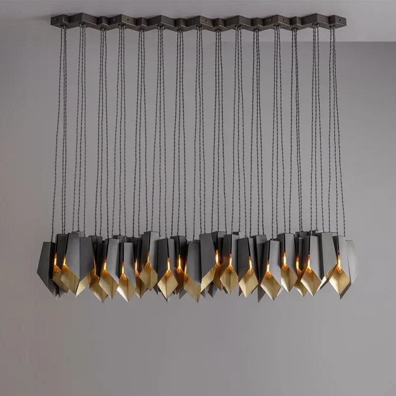 Modern Designer LED Chandelier Lighting Living Dining Room Decor Led Pendant Light Villa Bar Dining Table Hanging Lamp Luminaire - vue 3 sur 12