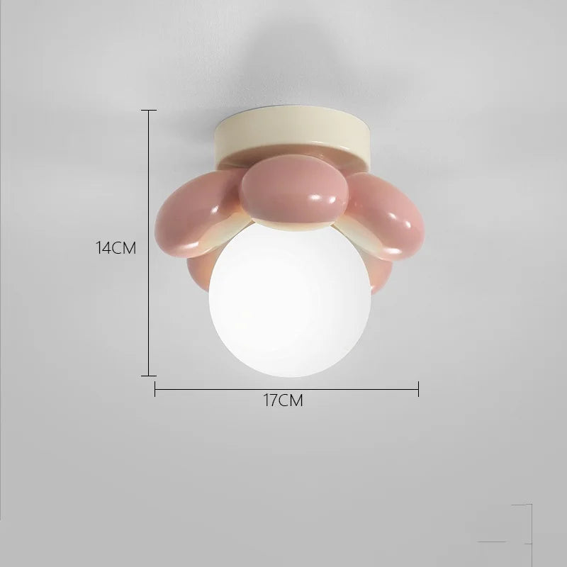 applique murale style nordique lampe à fleurs chaude pour enfants décoration maison - vue 7 sur 8