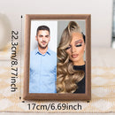Personalized wooden photo frames, custom photo frame ornaments, simple holiday gifts indoors, commemorate precious memories