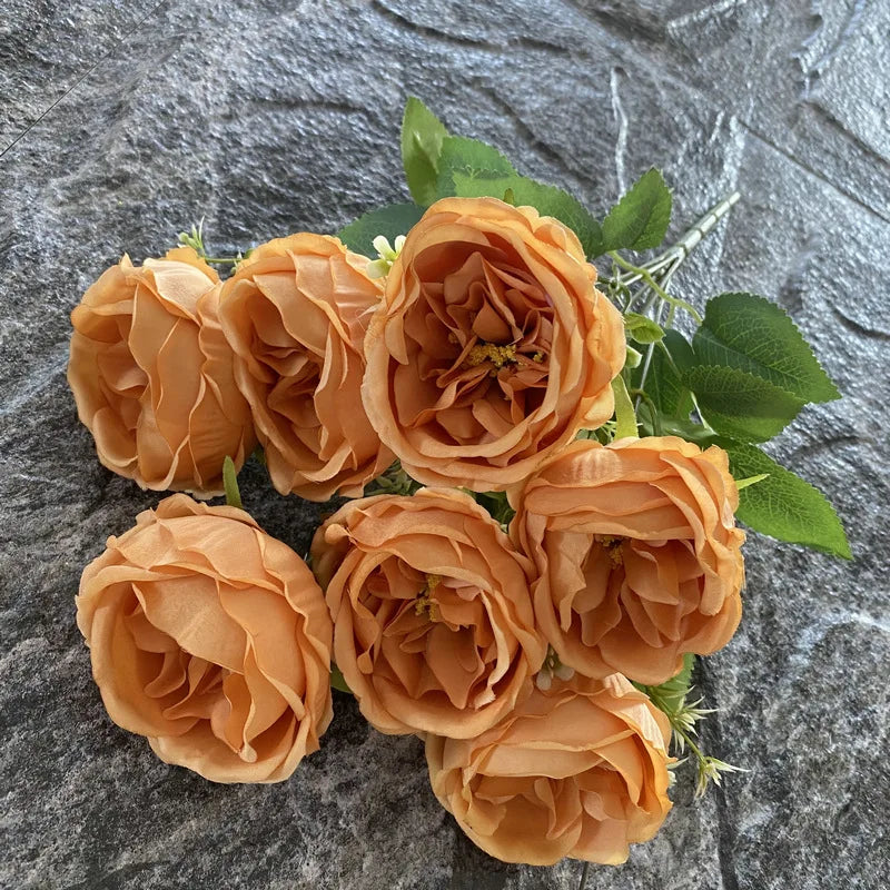 bouquet de roses en soie pour mariage et décoration intérieure - vue 14 sur 19