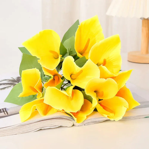bouquet de lys calla artificiels pour décoration d'événements festifs - vue 4 sur 12