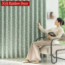 Rideau occultant floral style champetre pour salon chambre