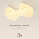 Modern LED warm romantic cream ceiling lamp Pendant lamp suitable for children bedroom dining room, study decorative chandelier