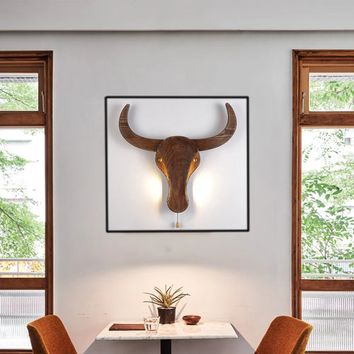 Applique murale LED rétro en bois - vue 4 sur 8
