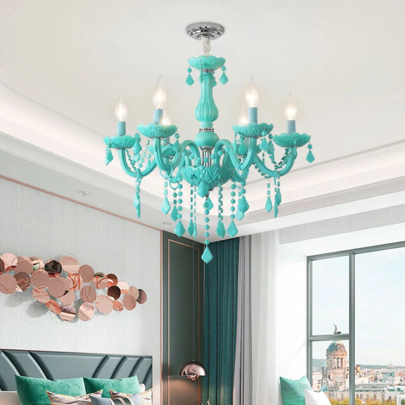 lustre en cristal pour une chambre de petite fille - vue 4 sur 12