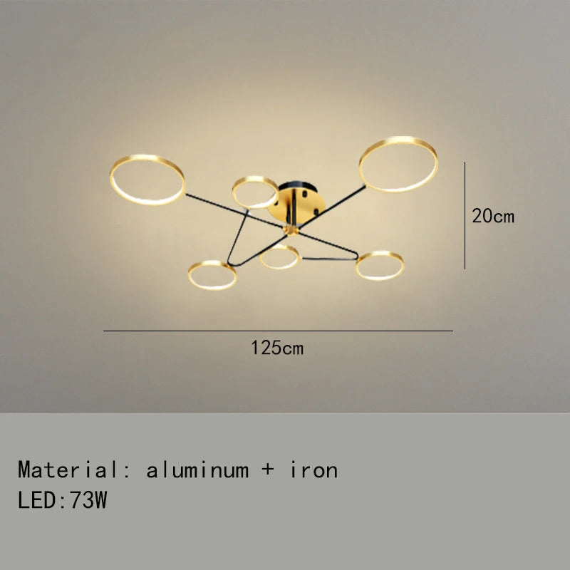 Minimalist LED ceiling light with 3 colour temperatures decorative indoor fixture - vue 16 sur 30
