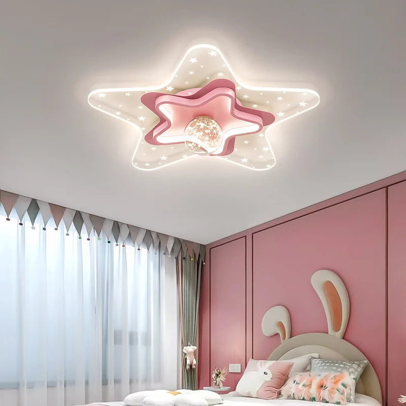 plafonnier nordique ciel étoilé pour chambre enfant romantique et chaleureux - vue 4 sur 11