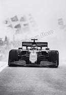 Vintage canvas wall art with racing car characters