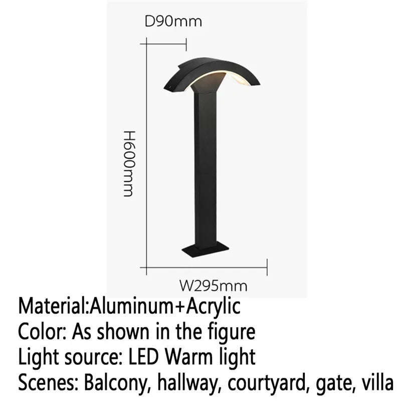Contemporary outdoor LED lamp for garden and courtyard - vue 27 sur 47