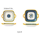 Assiettes japonaises en céramique relief 20 cm