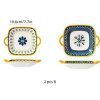 Assiettes japonaises en céramique relief 20 cm
