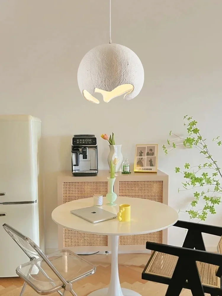 Restaurant Dining Island LED Chandelier Modern Cafe Bar Study Bedroom Light Wabi Sabi Personality Indoor Home Decor Hanging Lamp - vue 7 sur 12