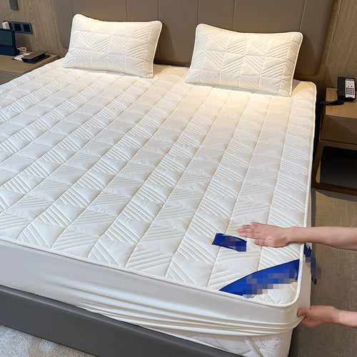 housse de matelas lavable matelassée respirante avec élastique 2022