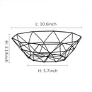 corbeille à fruits en métal pour rangement et décorations variées