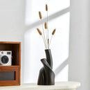 vase moderne en céramique givrée fait main pour fleurs séchées