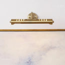 Decorative brass wall light in minimalist Japanese retro style