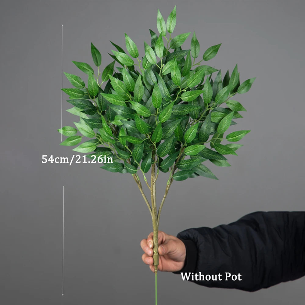 plantes artificielles eucalyptus saule tropical décoration intérieure et extérieure - vue 8 sur 9