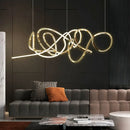 lustre led post-moderne de luxe luminaire décoratif en aluminium