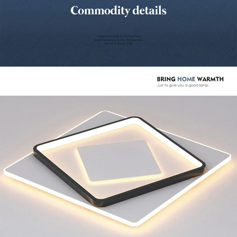 plafonnier led moderne pour décoration d'intérieur élégante et lumineuse - vue 9 sur 8