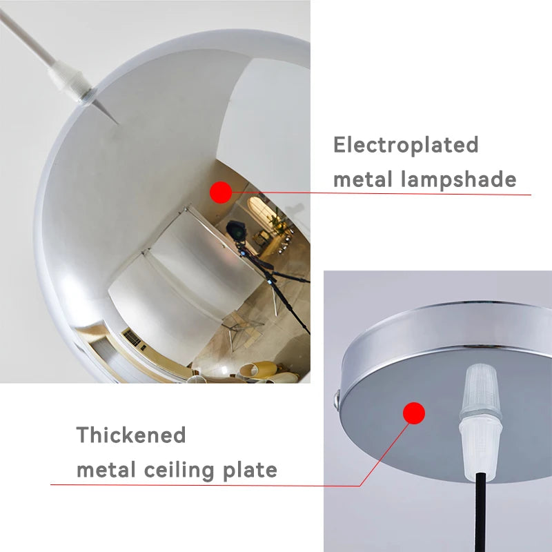 Suspension led moderne simple ou triple tête - vue 7 sur 18