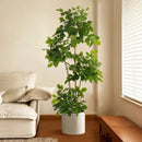 Large artificial ficus tree with realistic leaves for indoor decoration