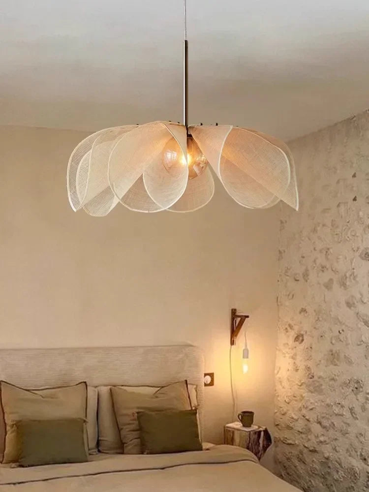 lustre nordique simple style japonais haut de gamme décoration florale - vue 4 sur 9