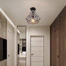 lustre de plafond encastré en rotin vintage rustique