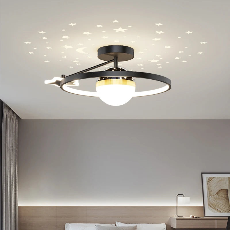 plafonnier moderne lumineux pour une ambiance chaleureuse intérieure - vue 4 sur 8