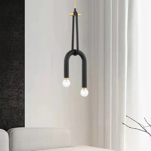 lustre créatif à 2 ampoules hauteur réglable