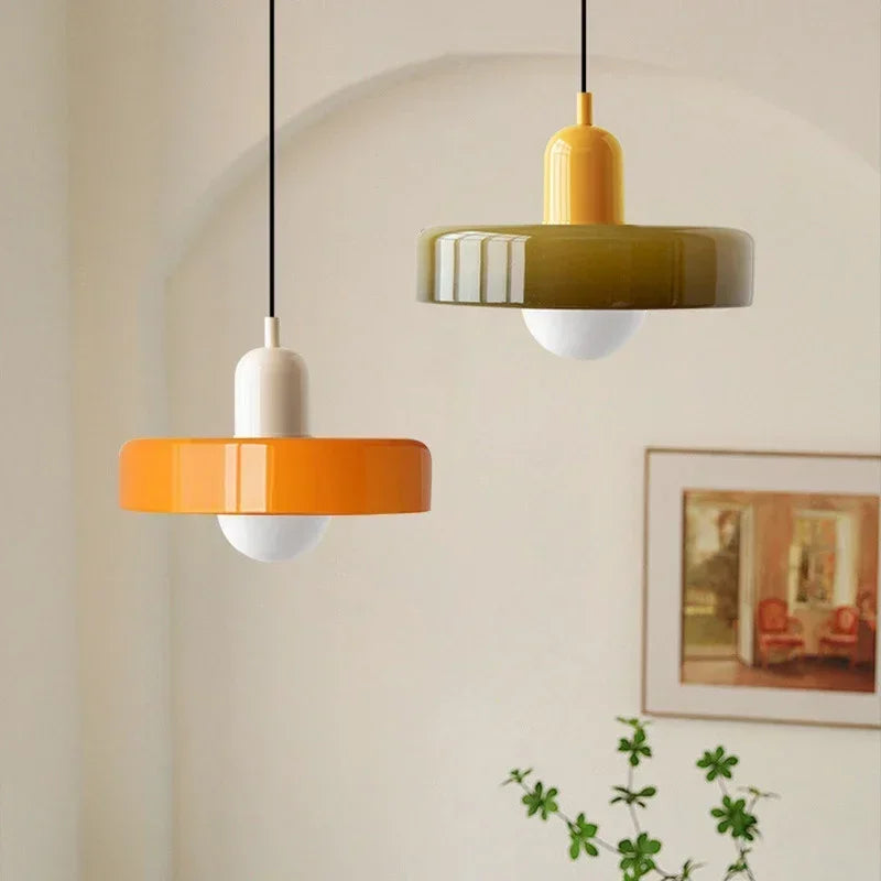 lampe suspendue nordique en verre pour décoration intérieure - vue 5 sur 15