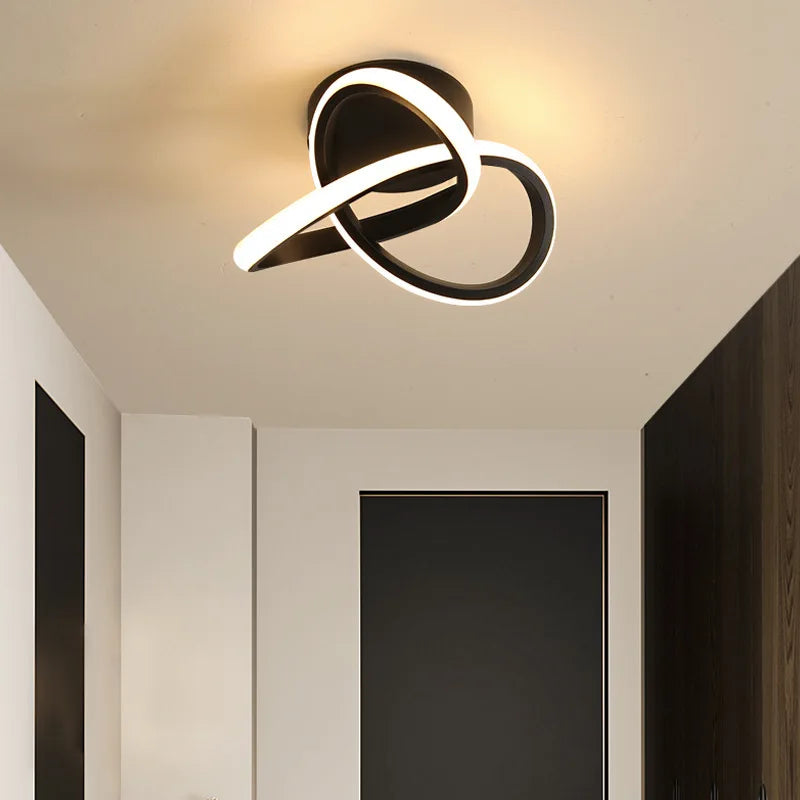 Applique chambre lampe moderne minimaliste escalier allée couloir balcon lampe salon fond applique AC85-265V - vue 7 sur 18
