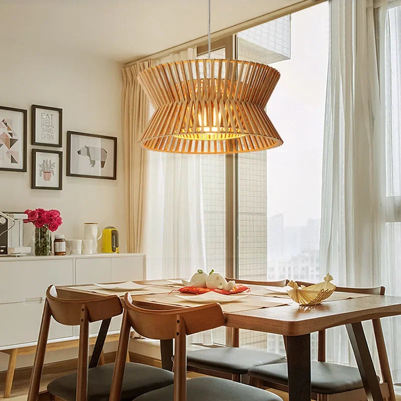 2024 New Creative Solid Wood Chandelier For Living Room Dining Room Office North European Style Indoor Lighting Decoration - vue 6 sur 8