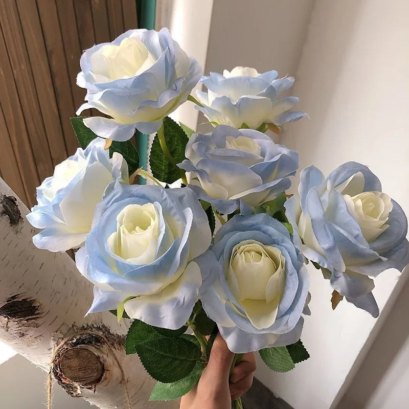 rose artificielle dégradé pour décoration fête thème féerique - vue 6 sur 16