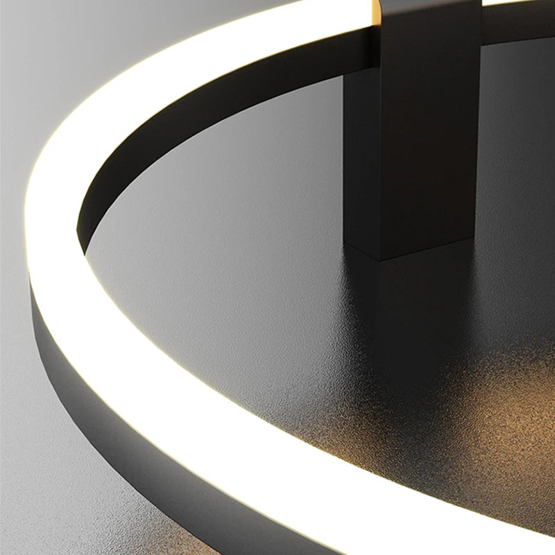 Modern minimalist LED ceiling light for loft decor - vue 5 sur 10