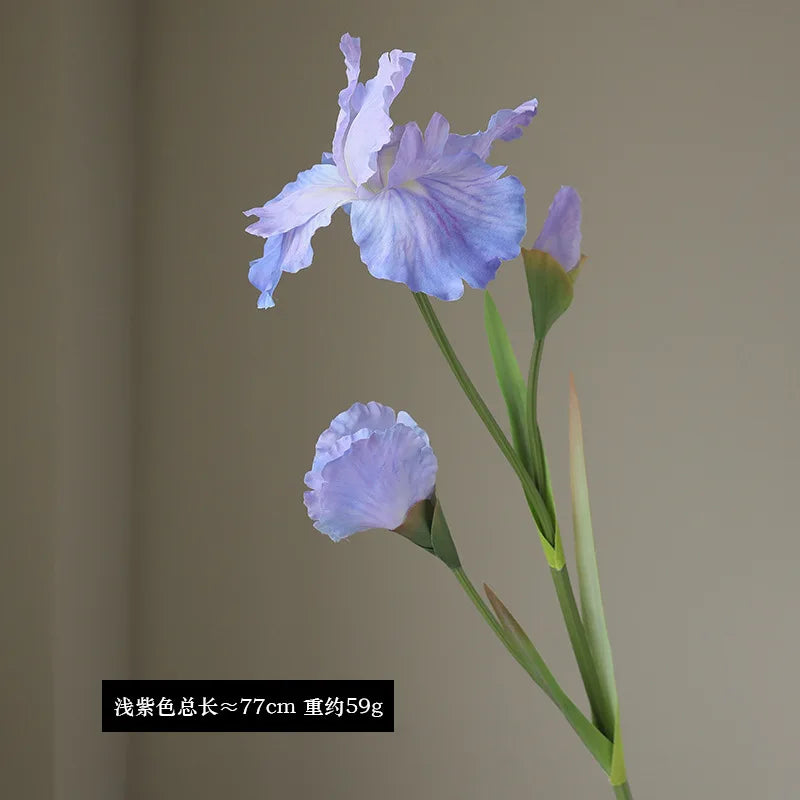 Realistic artificial iris flowers for decoration and floral arrangements - vue 7 sur 9