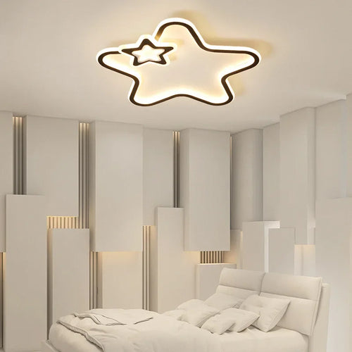 plafonnier led moderne étoile pour décoration d'intérieur lumineuse - vue 3 sur 16