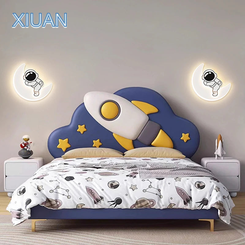 applique murale créative panda astronaute pour chambre d'enfants - vue 4 sur 8