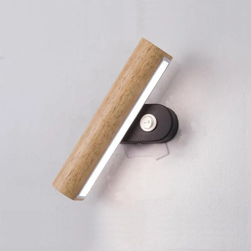 Applique murale LED Rotatives en bois arrondi - vue 6 sur 8