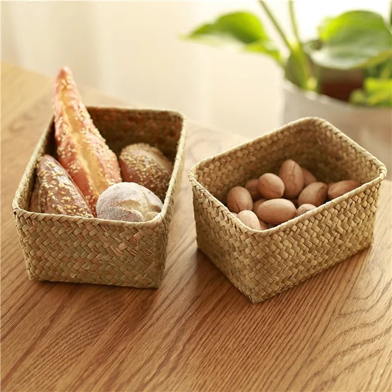 panier de rangement en osier pour cuisine et pique-nique - vue 4 sur 12