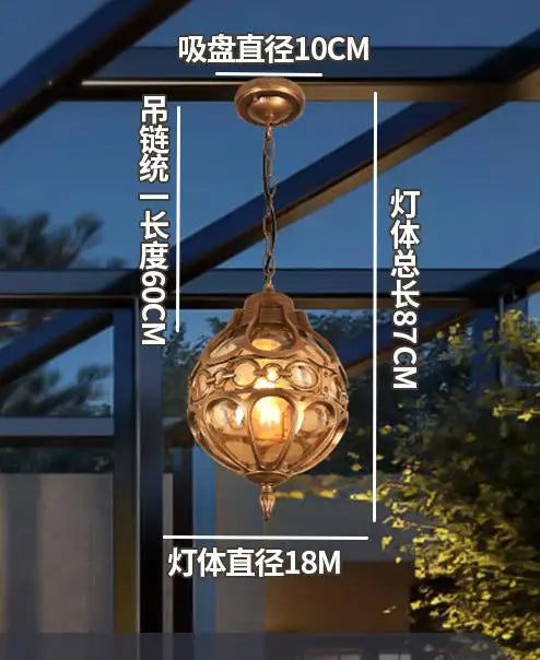 suspension industrielle en verre pour décoration intérieure et extérieure - vue 9 sur 10