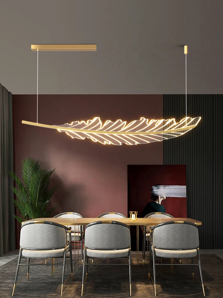 lustre led moderne minimaliste luxe italien pour restaurant bar - vue 4 sur 6