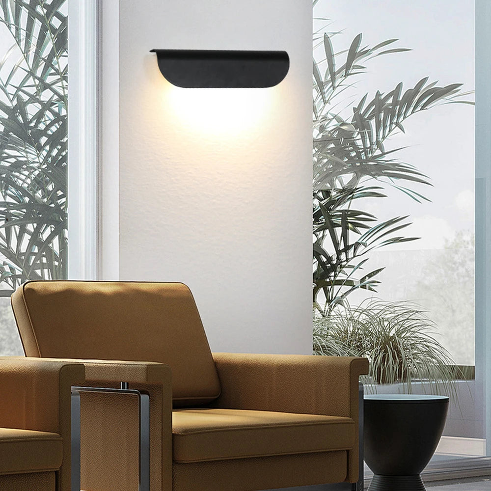 applique murale LED lampe extérieure IP65 étanche pour intérieur chambre escalier extérieur balcon couloir éclairage de jardin - vue 4 sur 8