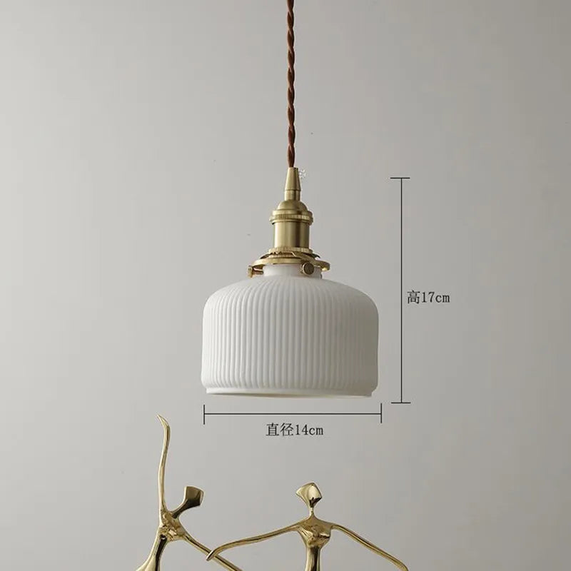 suspension moderne en céramique pour éclairage créatif intérieur - vue 5 sur 8
