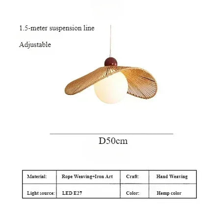suspension japonaise en corde de chanvre pour décoration moderne - vue 19 sur 21