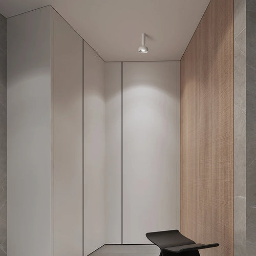 Plafonnier led minimaliste blanc/noir - vue 3 sur 12